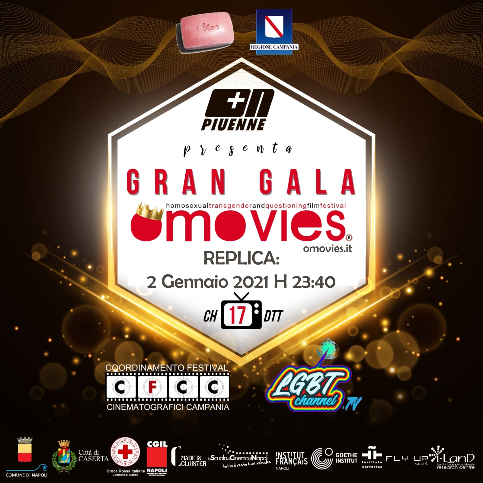 Gran Gala di Omovies – 🏳️‍🌈 Replica oggi 2 Gennaio 2021 h 23:40 su Piuenne TV