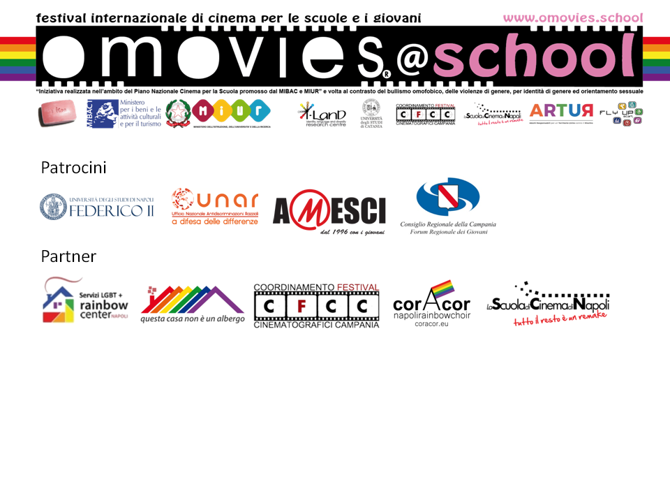 Dal 21 al 28 giugno si terrà Omovies@School, il festival internazionale che coinvolge giovani e scuole: nelle giurie studenti da istituti di Napoli, Roma e Milano